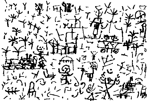 Ilustração de Paul Klee, abstrato